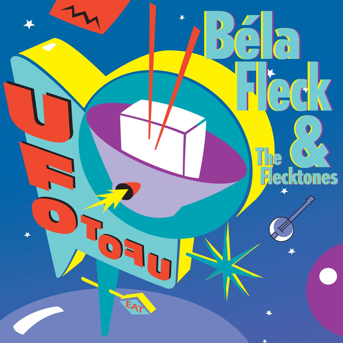 Bela Fleck compact disc graphic design by Daryl Stevens
