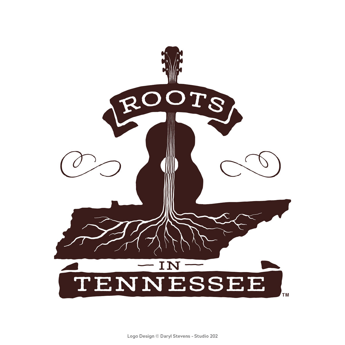 Roots In Tennessee logo design by Daryl Stevens