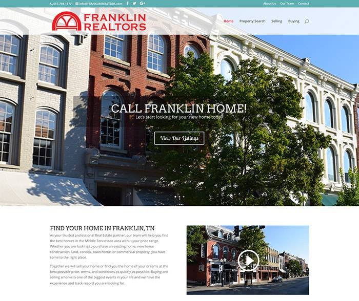 Franklin Web Design - Franklin realtors